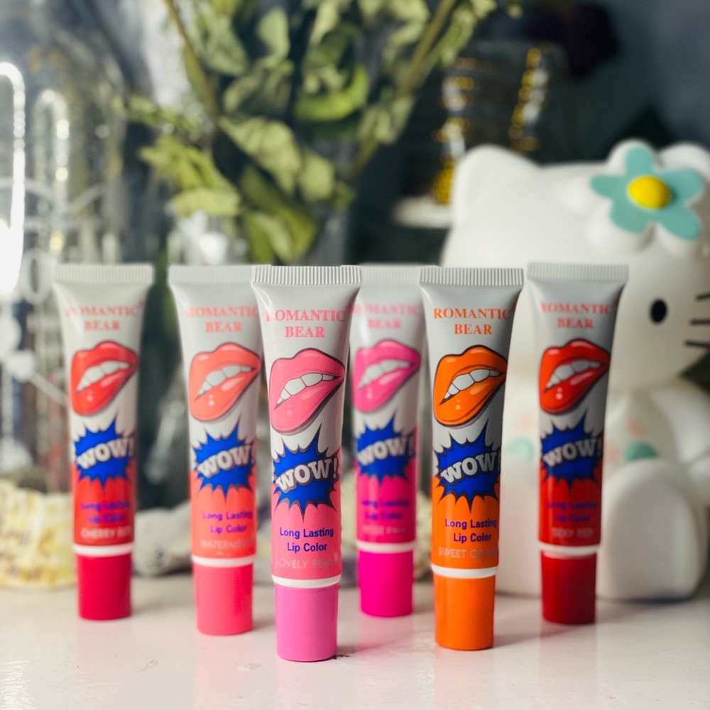 6pcs Tattoo Lipsticks- Romantic Bear